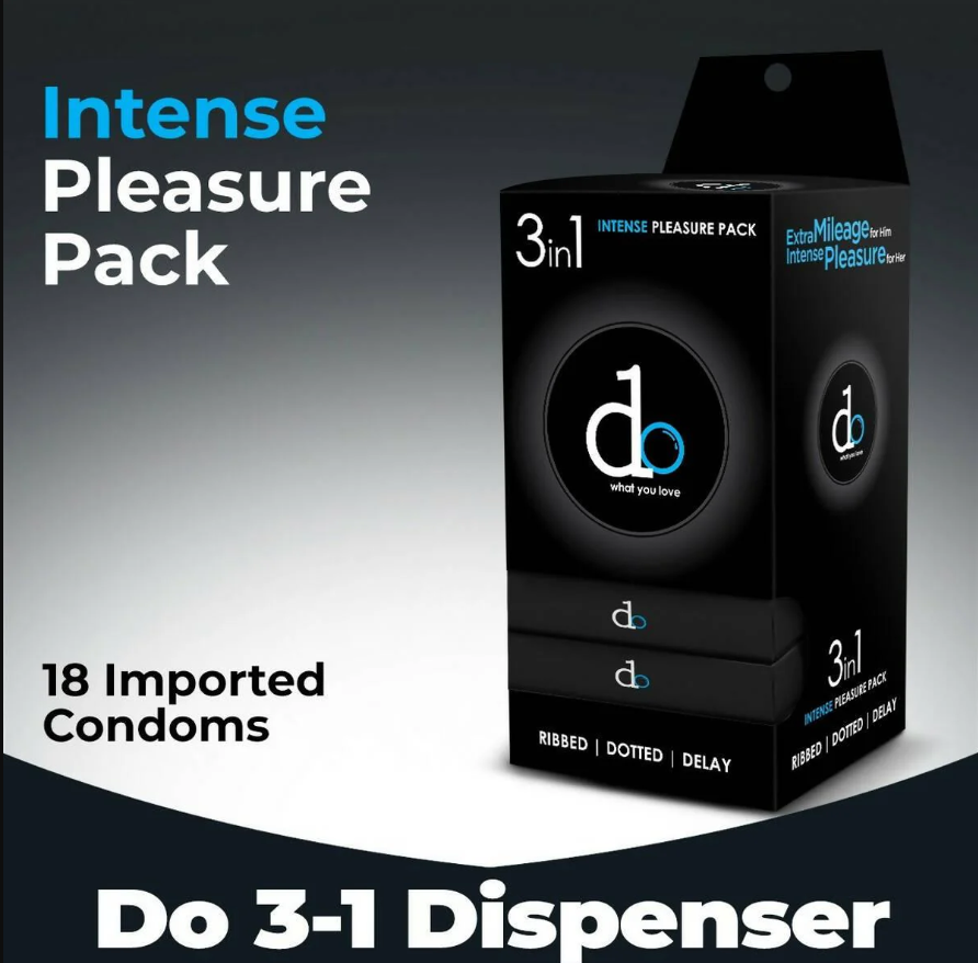 DO 3in1 Condom Dispenser - Pack of 3 - 18 Pieces