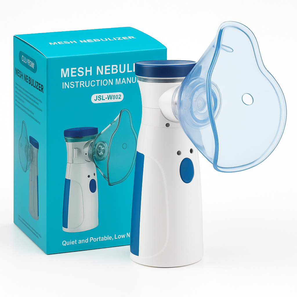 Mesh Portable Nebulizer Machine – Mini Inhaler for Kids & Adults