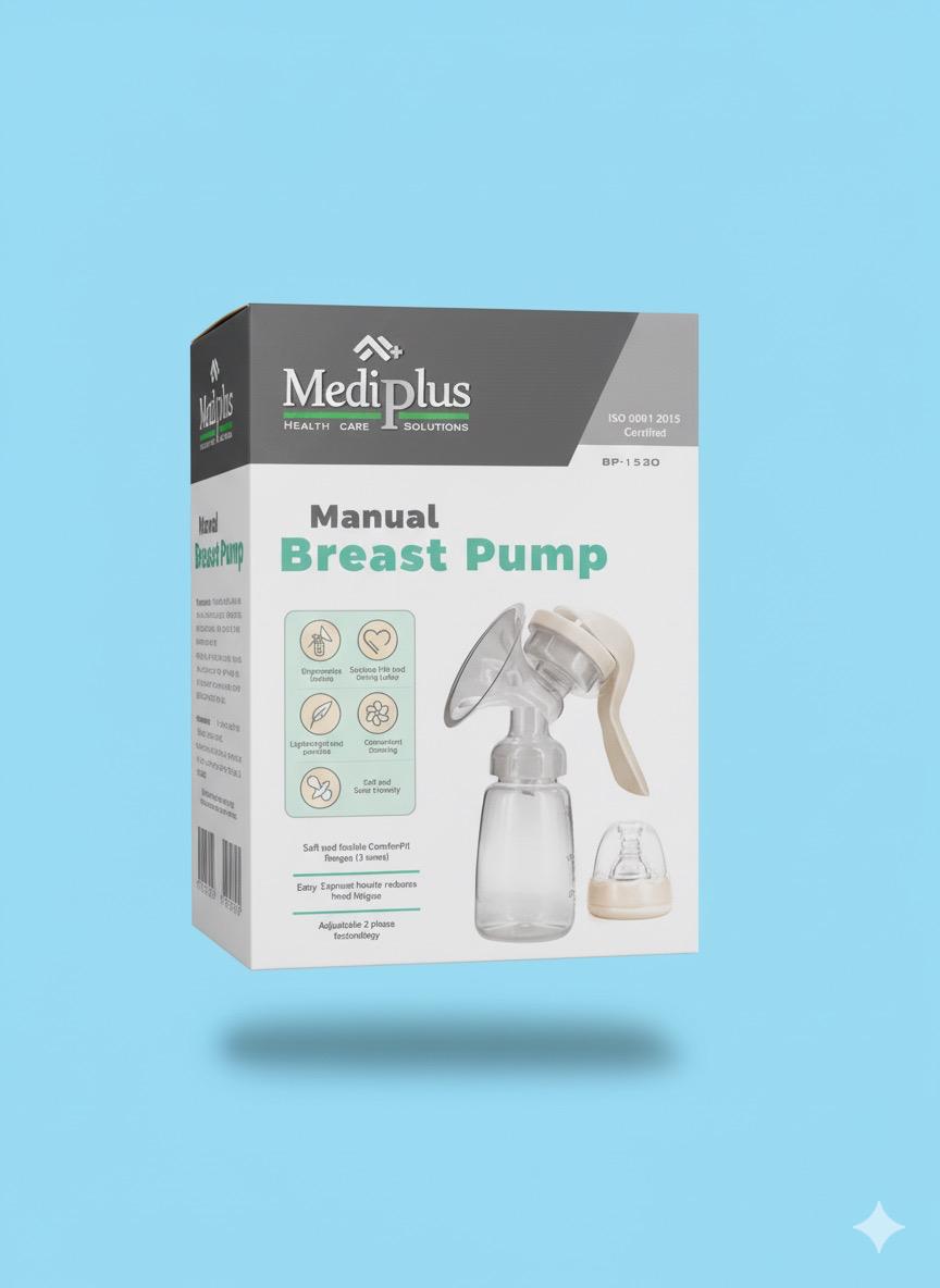 MediPlus Manual Breast Pump with feeder